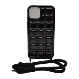 Чохол д/тел силікон iPhone 13 Кольоровий з шнурком