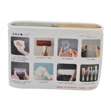 Органайзер д/ванної 1шт навісний з тримачем д/зуб.щіток пластик арт.25#-37