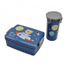 Набір ЛанчБокс 1000мл з ложкою + Стакан д/напоїв 400мл арт.977KJH6202