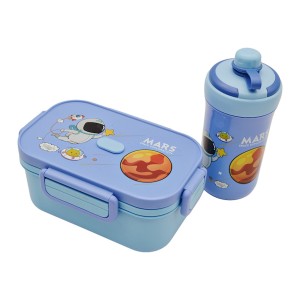 Набір ЛанчБокс 3 відділення ложка і виделка + Пляшка д/напоїв арт.778HS