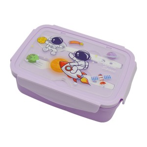 ЛанчБокс на 2 відділення ложка і виделка арт.7520SY618-3