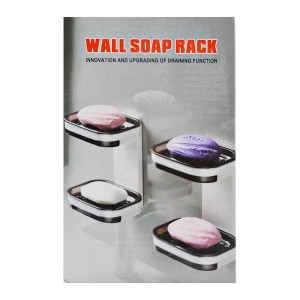 Мильниця пластик WALL SOAP RACK 2шт навісна самоклеюча арт.770ZF