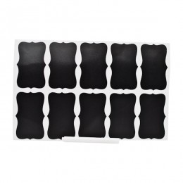 Наклейки д/маркування крейдяні 20шт з білим маркером арт.DL-5100