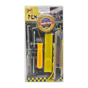 Викрутка 2в1 PC Набір з тестером/ізолентою/канц. ножем з лезами арт.840PC-F205