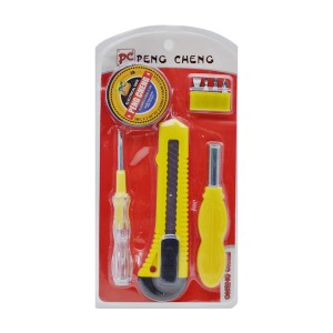 Викрутка з 4насадками PC Набір з тестером/канц. ножем і ізолентою арт.724chy004